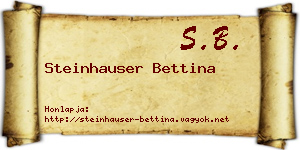 Steinhauser Bettina névjegykártya